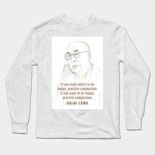 Inspiring Quotes, motivational poster, Famous Quotes Print, Role model, the Dalai Lama Long Sleeve T-Shirt